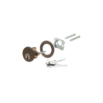 CRL Dark Bronze Rim Keyed Cylinder - Schlage® 'C' Keyway - Keyed Alike