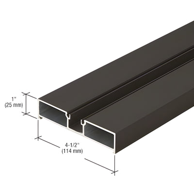 CRL-U.S. Aluminum Door Jamb 24 ft 2 in Dark Bronze/Black Anodized