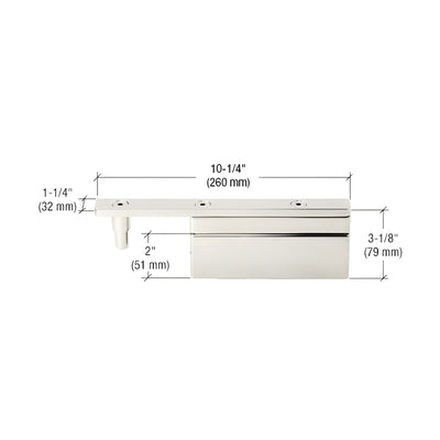 CRL Polished Stainless Glass-to-Glass Gate Pivot Patch