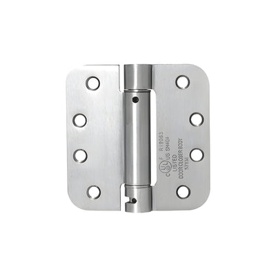 CRL 4" x 4" Dull Chrome Heavy-Duty Spring Hinge