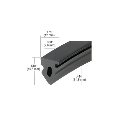 CRL-U.S. Aluminum Interior Wedge Gasket - 200'/RL