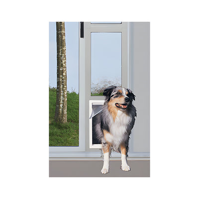 CRL White Finish Modular Pet Patio Door
