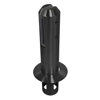 CRL Matte Black Round Core Mount Friction Fit Spigot, 2205