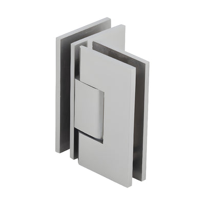 CRL Brushed Nickel Vienna 092 Series 90 Degree Glass-to-Glass Hinge