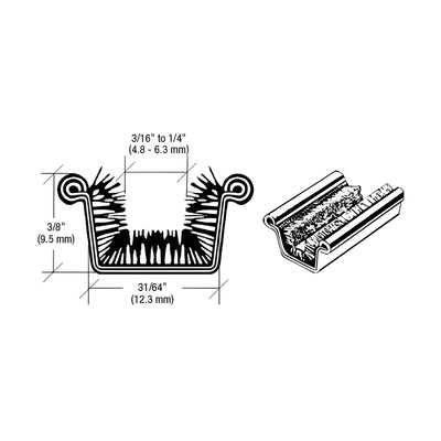 CRL Beaded Rigid Upper Division Bar for GM 1953-1963 - 96" Length