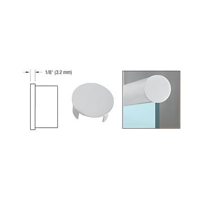 CRL Aluminum Satin Anodized End Cap for 1.9" Cap Railing