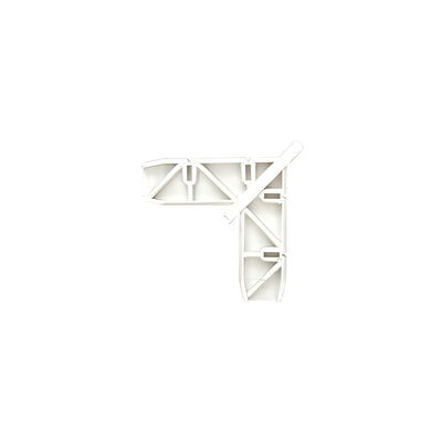 CRL Andersen® 1" x 15/32" White Plastic Screen Door Frame Corner 20/PK