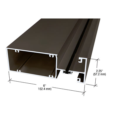 CRL-U.S. Aluminum 6" Vertical Mullion, Thermally Improved, Dark Bronze Anodic- 24'-2"