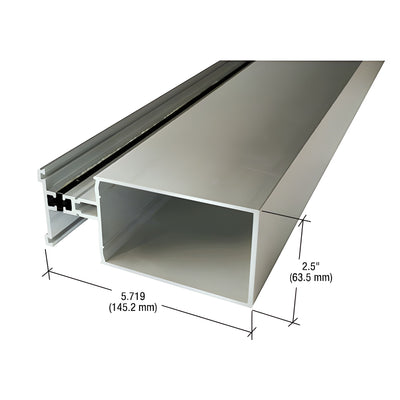 CRL-U.S. Aluminum Thermally Broken 6" Vertical Mullion, Clear Anodized Class 1 - 24'-2"
