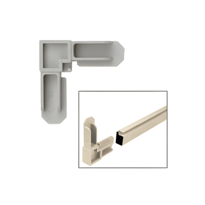 CRL Gray 7/16" Square Cut Screen Frame Corners