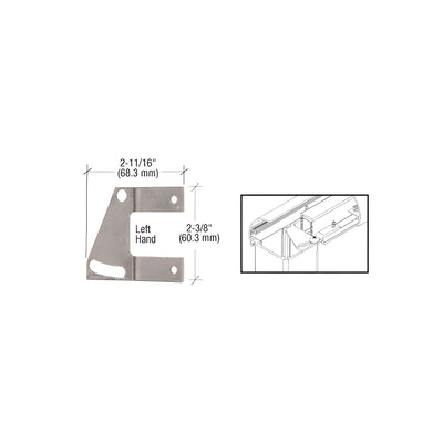 CRL Adjustable Left Hand Top Rail Fastening Plate