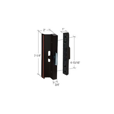 CRL Black Clamp - Style Surface Mount Handle 4-15/16" Screw Holes