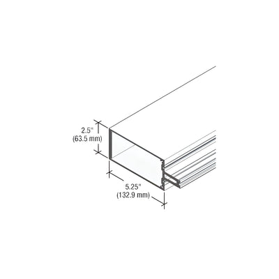 CRL-U.S. Aluminum White KYNAR® Paint Heavy Wall Vertical Mullion for StormWall XL