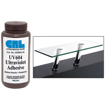 CRL UV604L Medium Viscosity UV/Visible Light Cure Adhesive 1kg