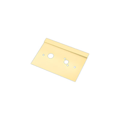 CRL Satin Brass 6" x 10" Left Hand Center Lock Latch Guard
