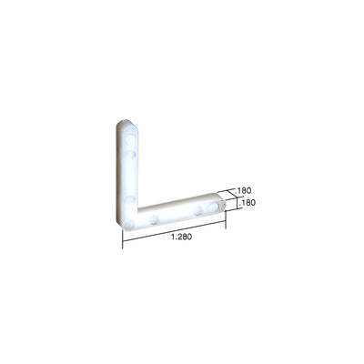 CRL Corner Key - 1.28" Leg; .180" Width - Bulk 100/Pk