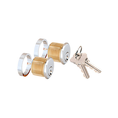 CRL Polished Stainless AMR Series Double Keyed Cylinders
