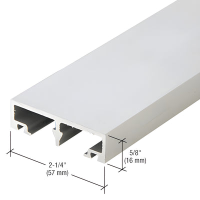 CRL-U.S. Aluminum Vertical Face Cap, Clear Anodized Class 1 - 24'-2"