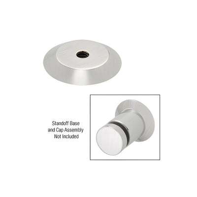 CRL 316 Brushed Stainless Steel 1" Trim Plate for Standoff Bases