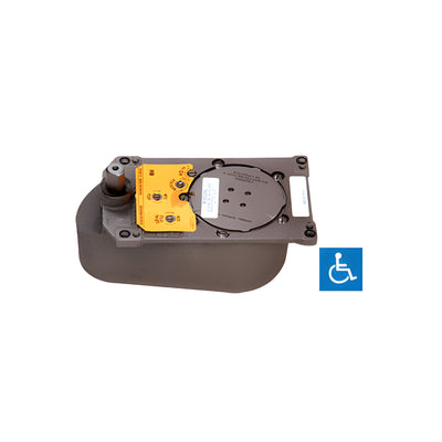 Rixson® Model PH27 8.5 Lb. Offset 90 Degree Selective Hold Open Floor Mounted Closer Body Only - Right Hand
