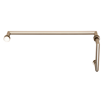 CRL Polished Nickel MT Series Combination 8" Pull Handle 18" Towel Bar