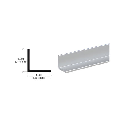 CRL Satin Anodized 1" Aluminum Angle Extrusion