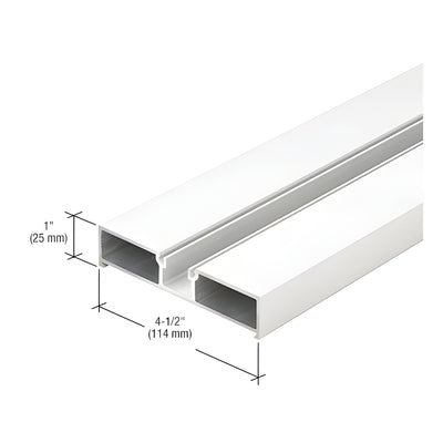 CRL-U.S. Aluminum Door Jamb, White KYNAR® Paint - 24'-2"
