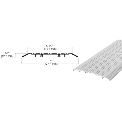 CRL Aluminum 7" x 1/2" Saddle Threshold - 73" in Length