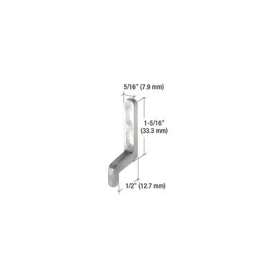 CRL 5/16" Wide Sliding Screen Door Latch Strike with 1/2" Grip