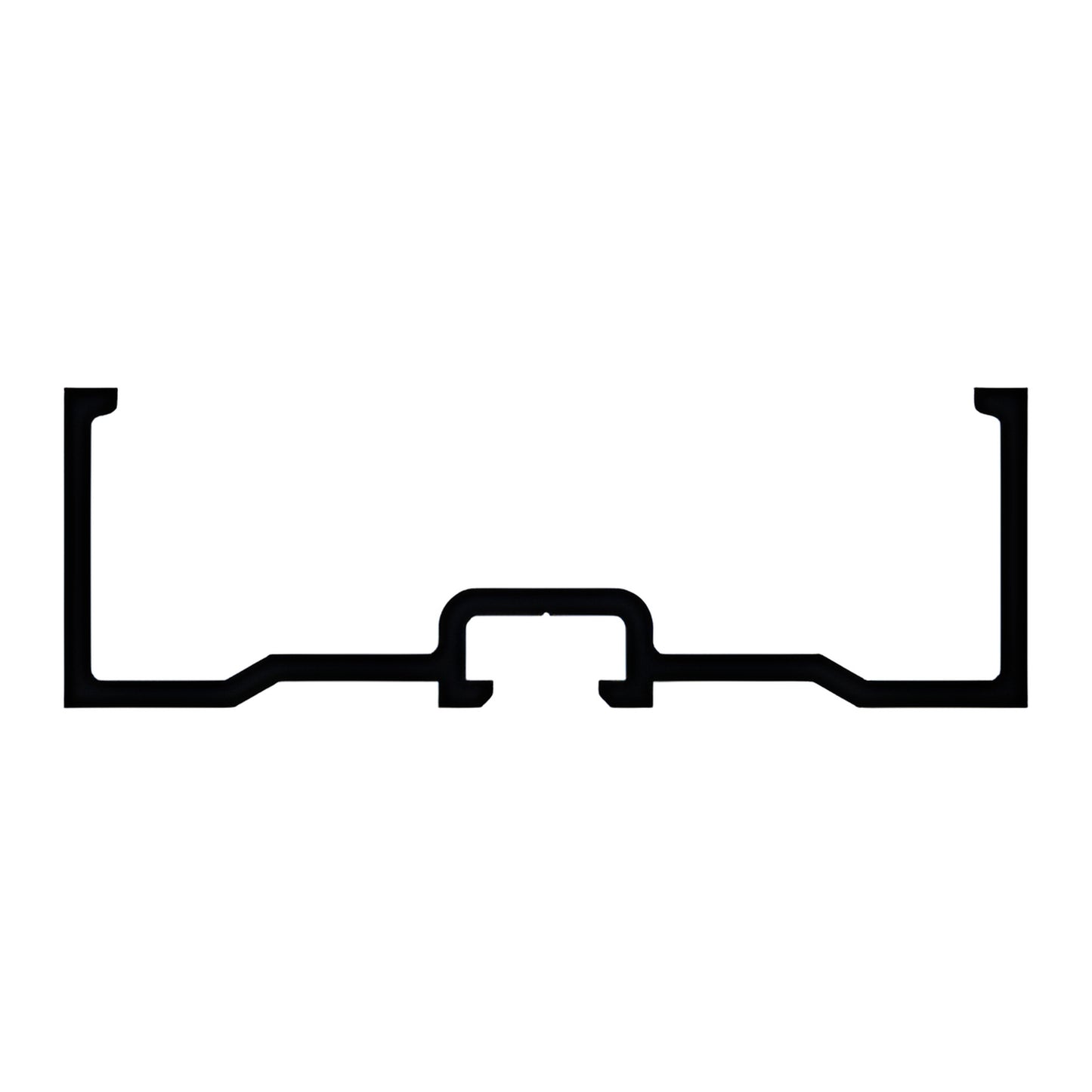 CRL-U.S. Aluminum Mullion Spandrel Adapter 1/4" 24'-2" Clear Anodized