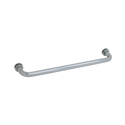CRL Brushed Nickel 24" Single-Sided Towel Bar for Glass