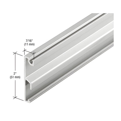 CRL-U.S. Aluminum Horizontal Face Cap - 24'-2", Clear Anodized Class 1