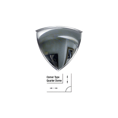 CRL 26" Diameter 90 Degree Acrylic Quarter Dome Mirror