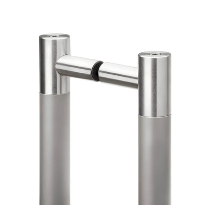 Latitude 34 Atlas Back to Back 36" Straight Ladder Pull Brushed Stainless