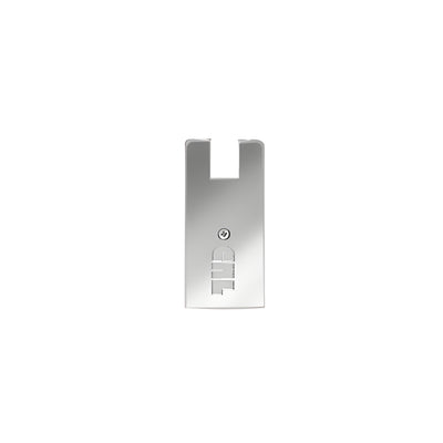 CRL Polished Stainless End Cap for 4" Square 3/4" Glass Wedge-Lock® Door Rail