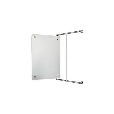 CRL Brushed Nickel 15" x 23" Frameless Pivot Mirror