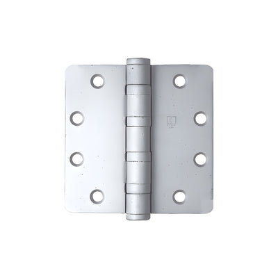 CRL Satin Chrome Non-Removable Pin Heavy Weight 1/4" Radius Ball Bearing Template Butt Hinge