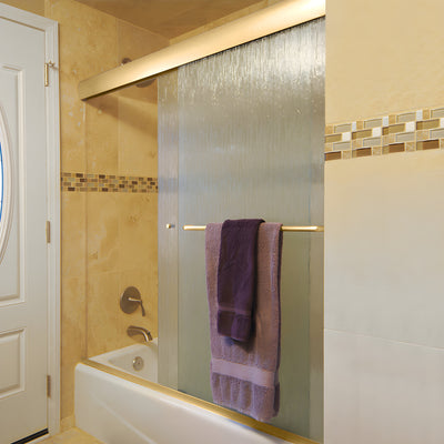 CRL Brite Gold Anodized 60" x 72" Suite "EK" Series Shower Door Kit