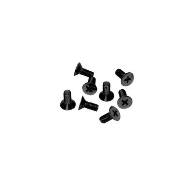 CRL Matte Black 6 x 15 mm Cover Plate Flat Head Phillips Screws