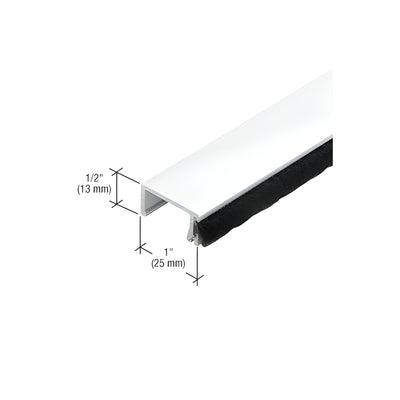 CRL-U.S. Aluminum Applied Door Stop, White KYNAR® Paint, 21'-2"
