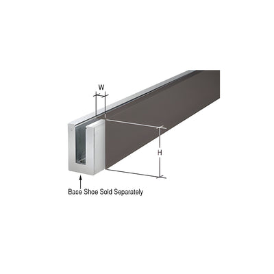 CRL Dark Bronze 3 m Cladding for L56S, L21S, and L25S Series Square Aluminum Base Shoe