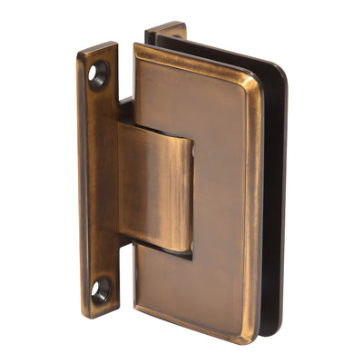 CRL Vintage Brass Cologne 337 Series Adjustable Wall Mount 'H' Back Plate Hinge