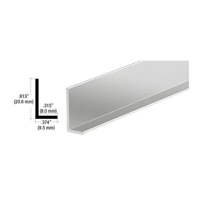 CRL Brite Anodized Aluminum 3/8" L-Bar Extrusion