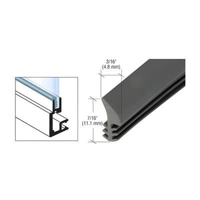 CRL Black Universal Glazing Spline - 1000' Roll