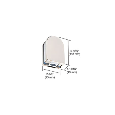 CRL Polished Stainless PTH Series Bottom Door Patch Fitting