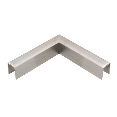 CRL 316 Brushed Stainless 90 Degree Horizontal Corner for 11 Gauge Crisp Corner Cap Railings