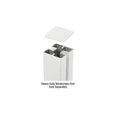 CRL Sky White Cap for HD 180 Degree Center or End Posts