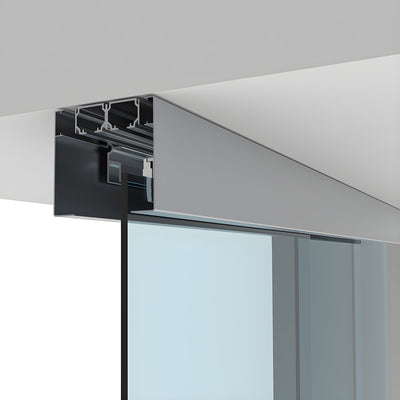 CRL50 Series Two Panel Telescoping Behind Fixed Panel Ceiling Mount Kit - Right Stacking Direction