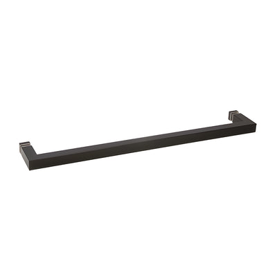 CRL Oil Rubbed Bronze "SQ" Series 24" Square Tubing Mitered Corner Single-Sided Towel Bar