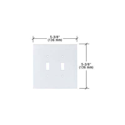 CRL Clear Double Toggle Acrylic Mirror Plate